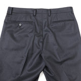 ツイル無地SUPER100’sパンツ(ノータック)【Made in Japan】