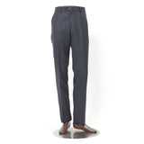 ピン無地SUPER100’sパンツ(ノータック)【Made in Japan】