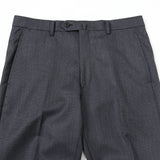 ピン無地SUPER100’sパンツ(ノータック)【Made in Japan】