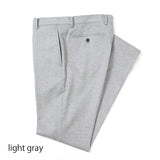 【尾州】カシミヤス混トレッチヘリンボーンパンツ(ノータック)【Made in Japan】