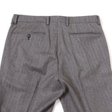【尾州】カシミヤス混トレッチヘリンボーンパンツ(ノータック)【Made in Japan】