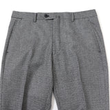 【尾州】カシミヤ混ストレッチ千鳥パンツ(ノータック)【Made in Japan】