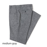 尾州ツィードホームスパンパンツ(ノータック)【Made in Japan】