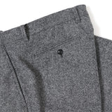 尾州ツィードホームスパンパンツ(ノータック)【Made in Japan】