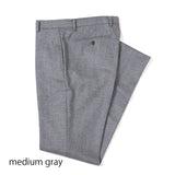 【尾州】カシミヤ混ストレッチフラノ無地パンツ(ノータック)【Made in Japan】