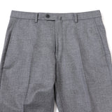 【尾州】カシミヤ混ストレッチフラノ無地パンツ(ノータック)【Made in Japan】