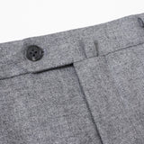 【尾州】カシミヤ混ストレッチフラノ無地パンツ(ノータック)【Made in Japan】