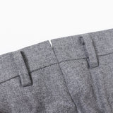 【尾州】カシミヤ混ストレッチフラノ無地パンツ(ノータック)【Made in Japan】