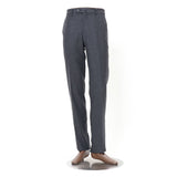 【尾州】カシミヤ混ストレッチフラノ無地パンツ(ノータック)【Made in Japan】