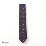 ミニフラワーカラー小紋ネクタイ【Made in Italy】