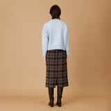 起毛チェックタイトスカート
