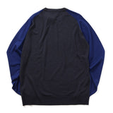 JOHN SMEDLEY メドレー配色クルーネック ニット【Made in GBR】