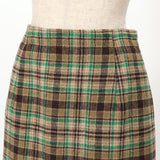 起毛チェックタイトスカート