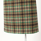 起毛チェックタイトスカート