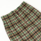 起毛チェックタイトスカート