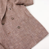 LBMメランジ無地ダブルブレストジャケット【Made in Italy】