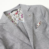 先染めカラミ織り無地ストレッチジャケット