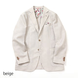 先染めカラミ織り無地ストレッチジャケット