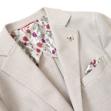 先染めカラミ織り無地ストレッチジャケット