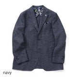 先染めカラミ織り無地ストレッチジャケット