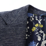 先染めカラミ織り無地ストレッチジャケット