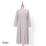 ジョーゼット前プリーツワンピース