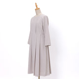 ジョーゼット前プリーツワンピース