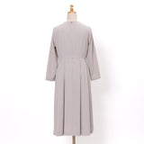 ジョーゼット前プリーツワンピース