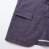 【Fly Jacket】マルラーネジャガード無地ジャケット【Made in Japan】