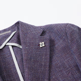 【Fly Jacket】マルラーネジャガード無地ジャケット【Made in Japan】