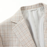 ディプライシルクチェックジャケット【Made in Japan】