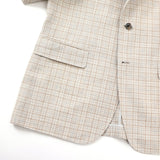 ディプライシルクチェックジャケット【Made in Japan】