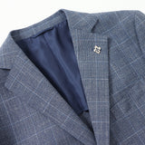 ゼニアシルク混杢チェックジャケット【Made in Japan】