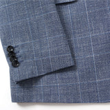 ゼニアシルク混杢チェックジャケット【Made in Japan】