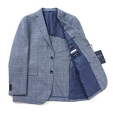 ゼニアシルク混杢チェックジャケット【Made in Japan】