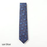 【Holliday&Brown】ジャガード幾何学ネクタイ【Made in Italy】