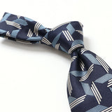 【Holliday&Brown】カラーMIX幾何学ネクタイ【Made in Italy】