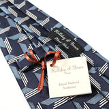 【Holliday&Brown】カラーMIX幾何学ネクタイ【Made in Italy】