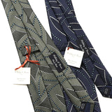 【Holliday&Brown】ヴィンテージカラー幾何学ネクタイ【Made in Italy】