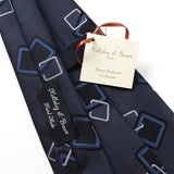 【Holliday&Brown】カラースクエアMIX小紋ネクタイ【Made in Italy】