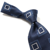 【FRANCO BASSI】カラースクエア小紋ネクタイ【Made in Italy】