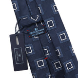 【FRANCO BASSI】カラースクエア小紋ネクタイ【Made in Italy】