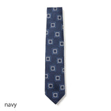 【FRANCO BASSI】カラースクエア小紋ネクタイ【Made in Italy】