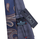 【FRANCO BASSI】ソリッドジャガードクレリックネクタイ【Made in Italy】