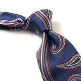 【FRANCO BASSI】ペイズリークレリックネクタイ【Made in Italy】