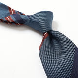 【FRANCO BASSI】ジャガードMIXストライプネクタイ【Made in Italy】