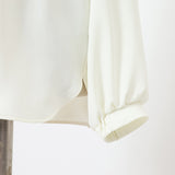 ジョーゼットギャザーネックブラウス