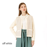 ジョーゼットギャザーネックブラウス