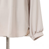 ジョーゼットギャザーネックブラウス