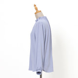 ジョーゼットギャザーネックブラウス